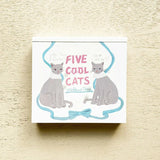 【cozyca products】貓咪插畫便條 Memo Pad (Five Cool Cats)